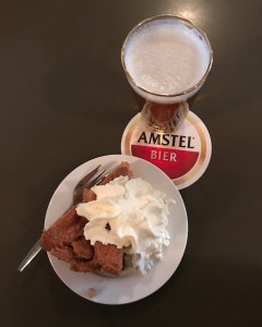 Dutch apple pie and amstel